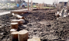 Balancierelement Natur-Generationen-Spielplatz Wittenförden gartenbau breuer
