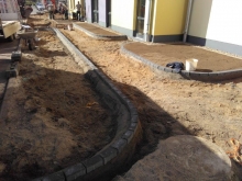 Außenarbeiten am Neubau Kita von gartenbau breuer Schwerin