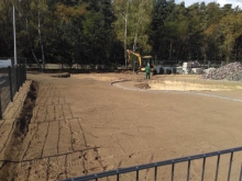 Zäune, Sandspielfläche und Rasenflächen für Kita von gartenbau breuer Schwerin