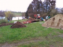 Garten in Hanglage mit Seeblick
